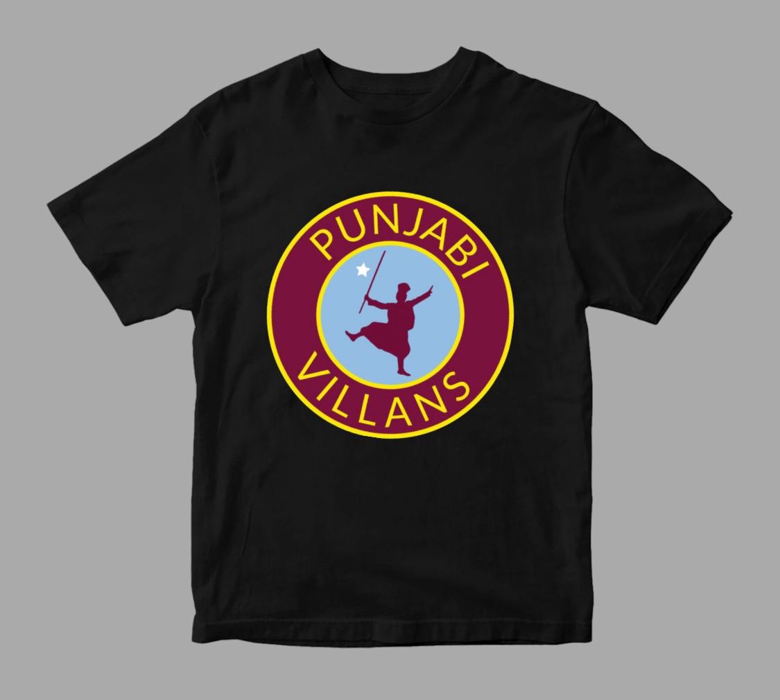 Punjabi Villans Large Logo Tshirt