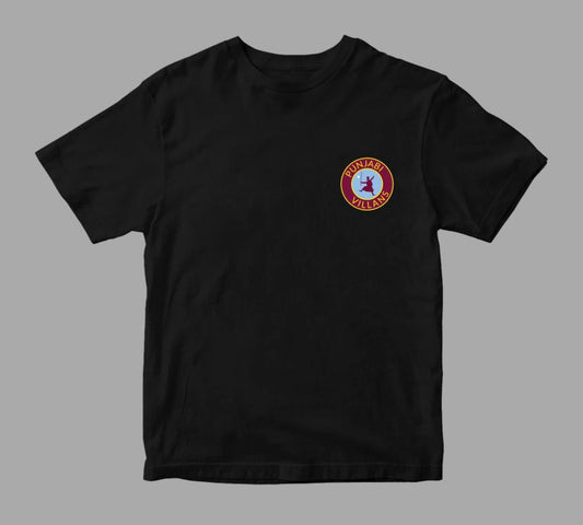 Punjabi Villans Small Logo Tshirt