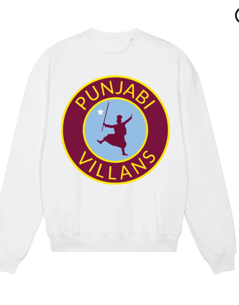 Punjabi Villans White Sweatshirt