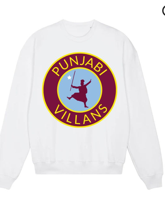 Punjabi Villans White Sweatshirt