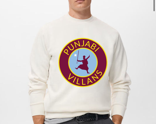 Punjabi Villans White Sweatshirt