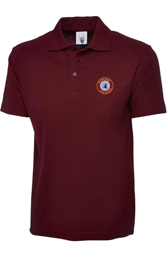 Punjabi Villans Polo Shirt - Claret